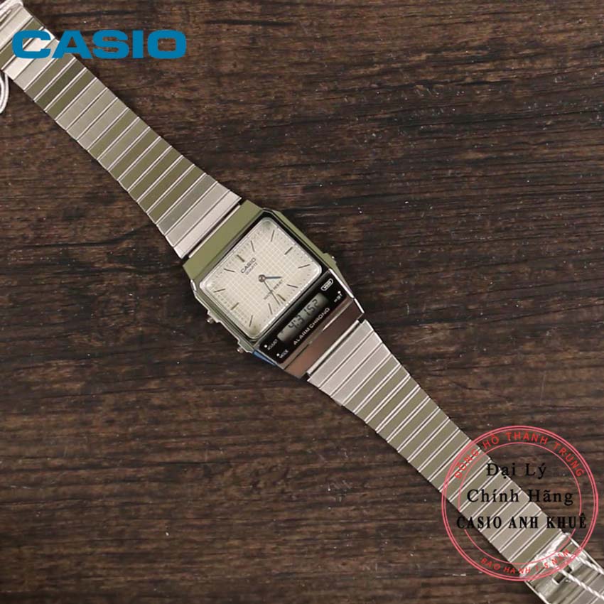 Đồng Hồ Casio Nam Dây Kim Loại AQ-800E-7A Chính Hãng