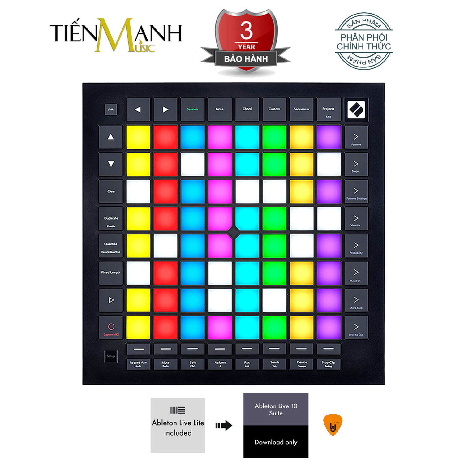 Novation Launchpad Pro MK3 Bàn phím sáng tác - Sản xuất âm nhạc Producer Professional 64-Pad Grid Ableton Live - Kèm Móng Gẩy DreamMaker