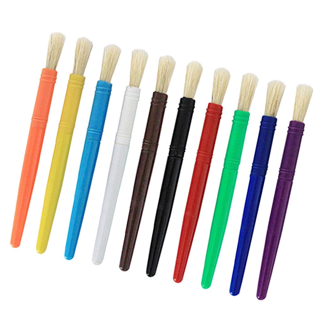 10/20Pcs Kids Artist Paint Brushes for Watercolor Oil Acrylic Painting Arts Tool