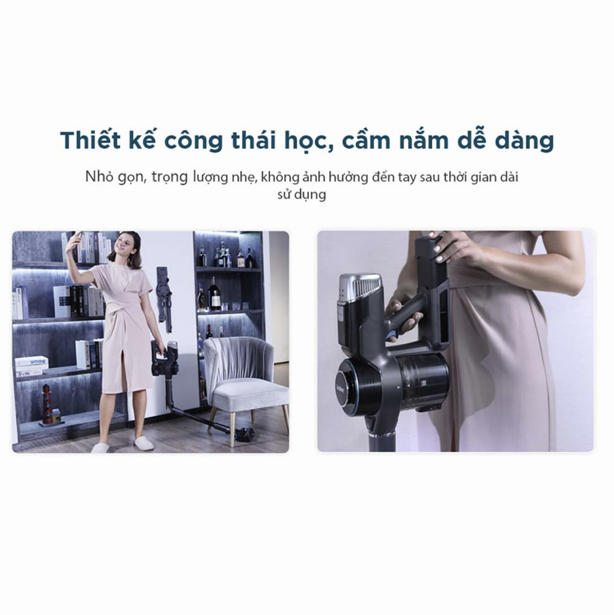 Máy Hút Bụi Không Dây Xiaomi Redkey P9 Công Nghệ Giảm Ồn 5 Cấp Lực Hút 30.000 Pa Công Suất 350 W - Hàng Chính Hãng