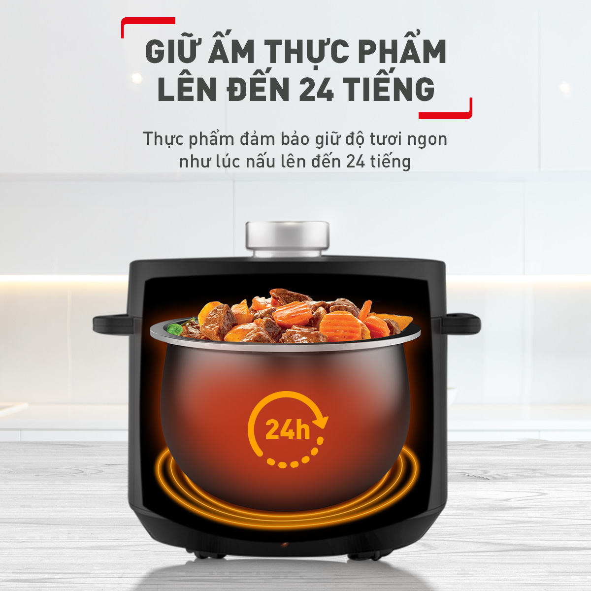 Nồi áp suất điện đa năng Tefal Turbo Cuisine 5L CY754830 - Hàng chính hãng