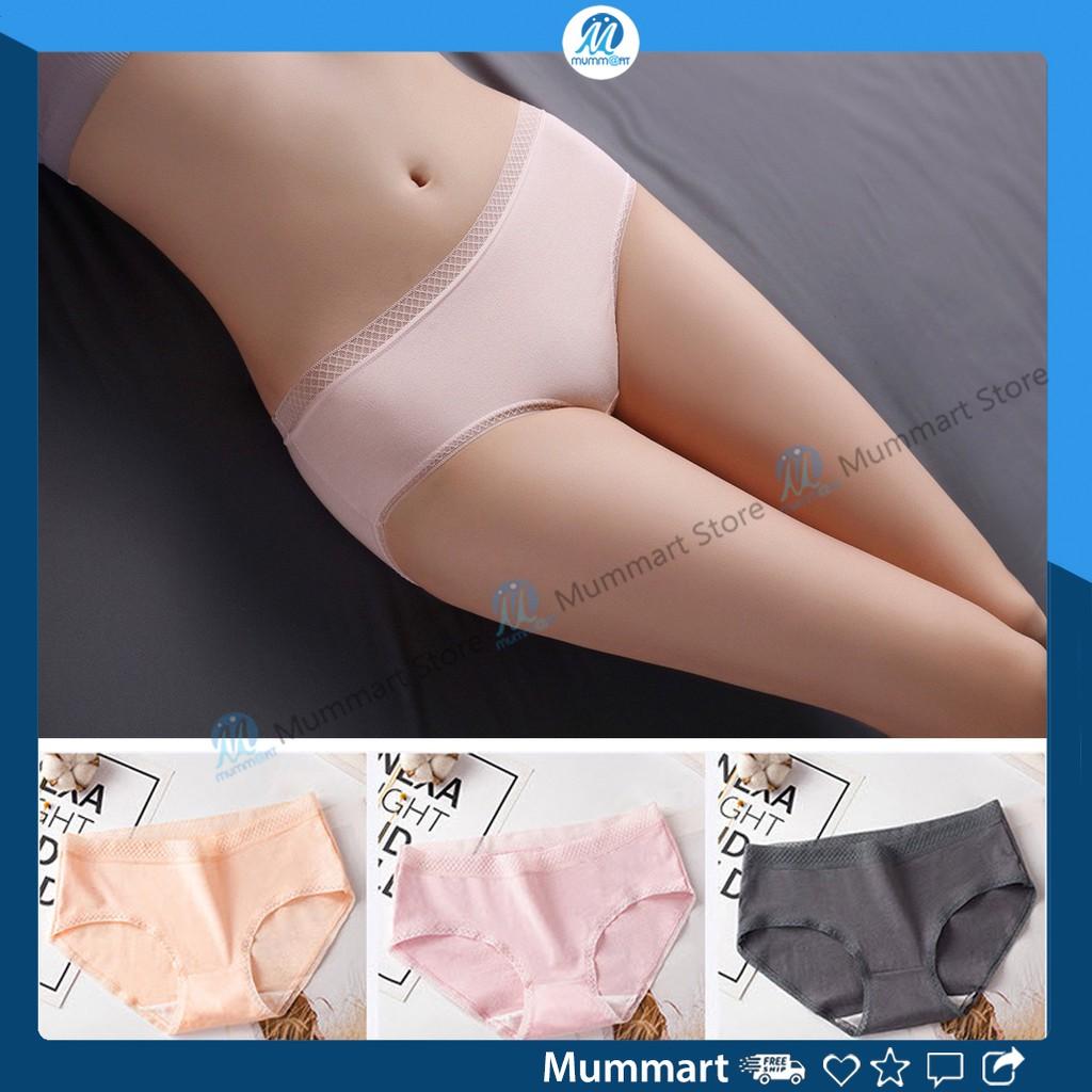 Quần lót nữ cotton viền ren, mềm, mịn, mặc ôm và co dãn tốt