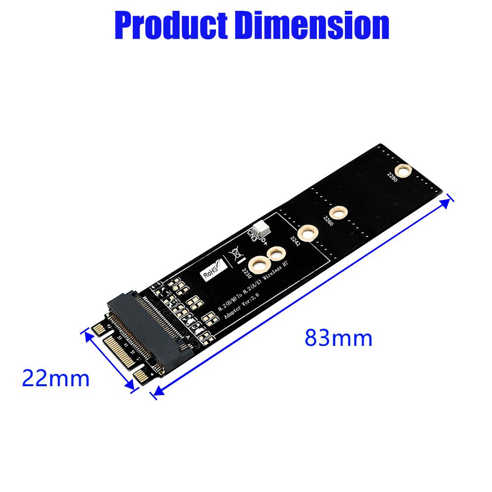 Thẻ chuyển đổi Phím M.2 (B + M) sang M.2 Phím A