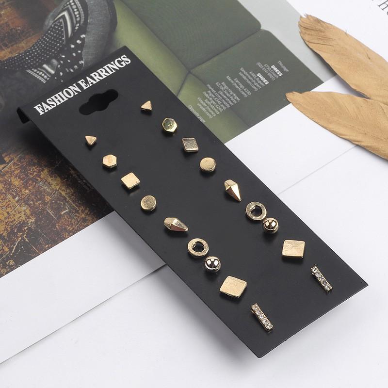 Sét 9 đôi bông tai thời trang symple style BT179