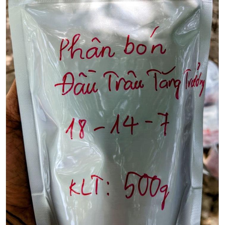 500g Phân bón Đầu trâu tăng trưởng 18-14-7. Nảy chồi ra lá - Tăng trưởng mạnh