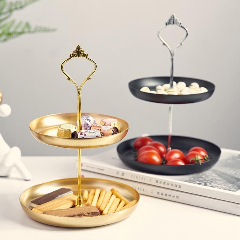 2 Lớp Hoa Quả Khay Chứa Giá Đựng Bánh Họ Đảng Món Tráng Miệng Có Giá Để Đồ Trang Trí Đám Cưới Snack Giá Phụ Kiện Nhà Bếp