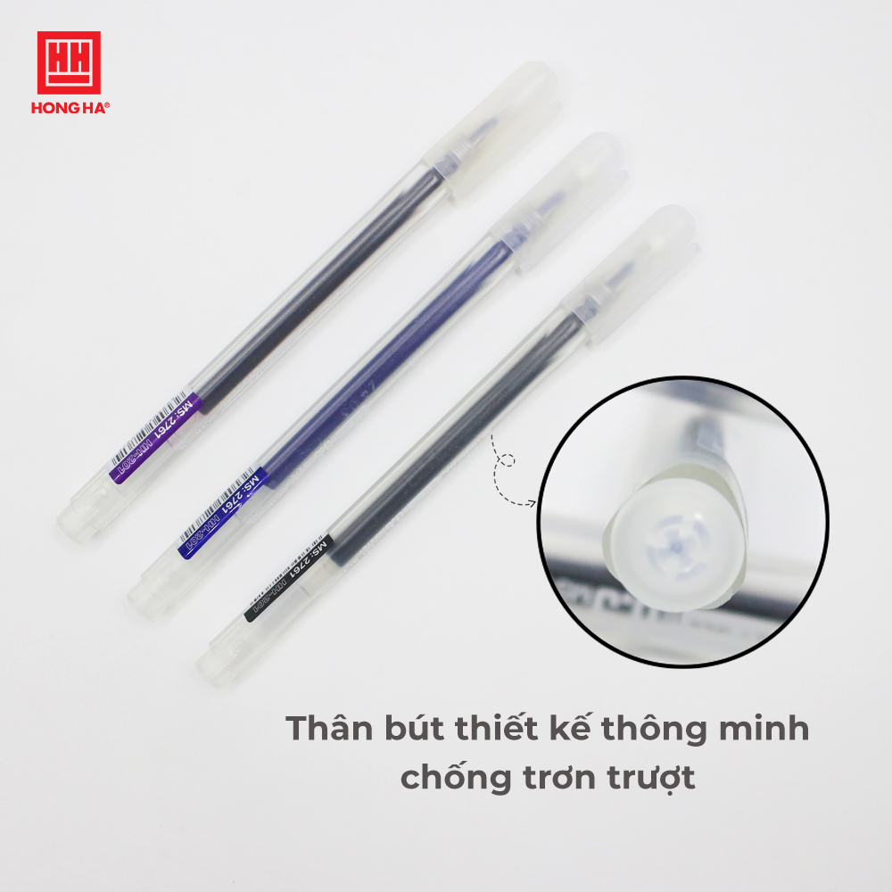 Bút gel - HH - 201 (Đen, Xanh, Tím) (0.5mm) - 2761