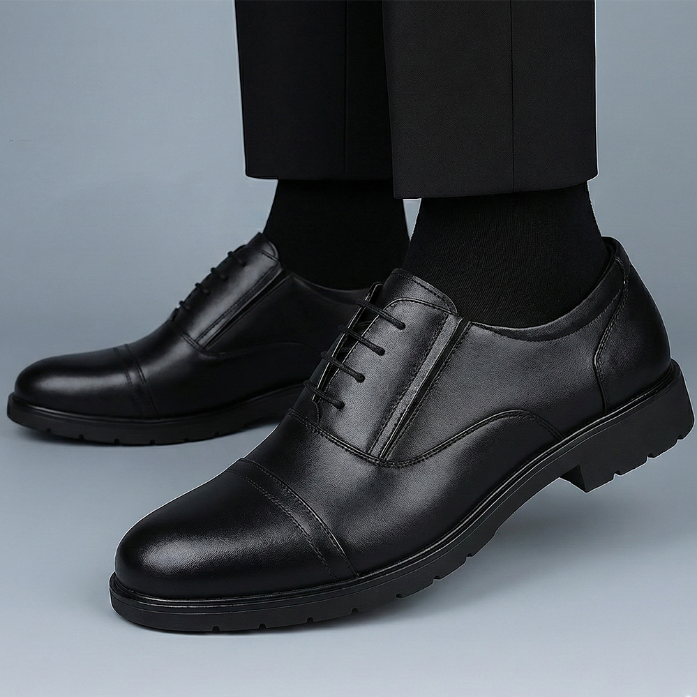 Giày Sĩ Quan Thời Trang HA NAM Da Bò Thật Bảo Hành 2 Năm Freeship GT2039