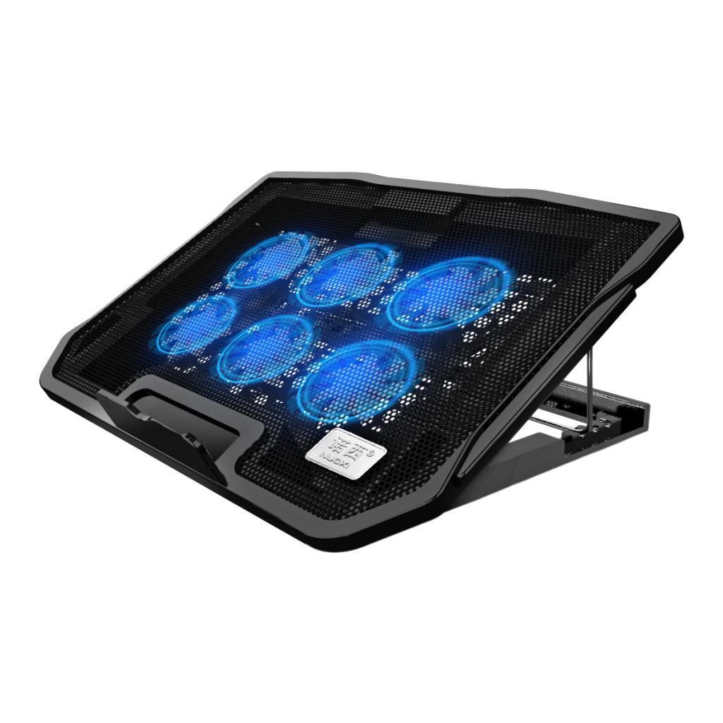 Laptop Cooling Pad with 6 Fans Wind Speed Adjustable Ergonomic Laptop Holder