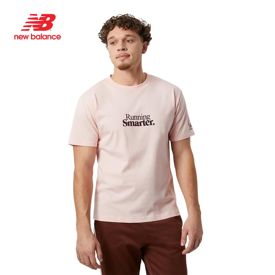 Áo thun thời trang nam New Balance LIFESTYLE T-SHIRT M PINK HAZE - AMT23561PIE