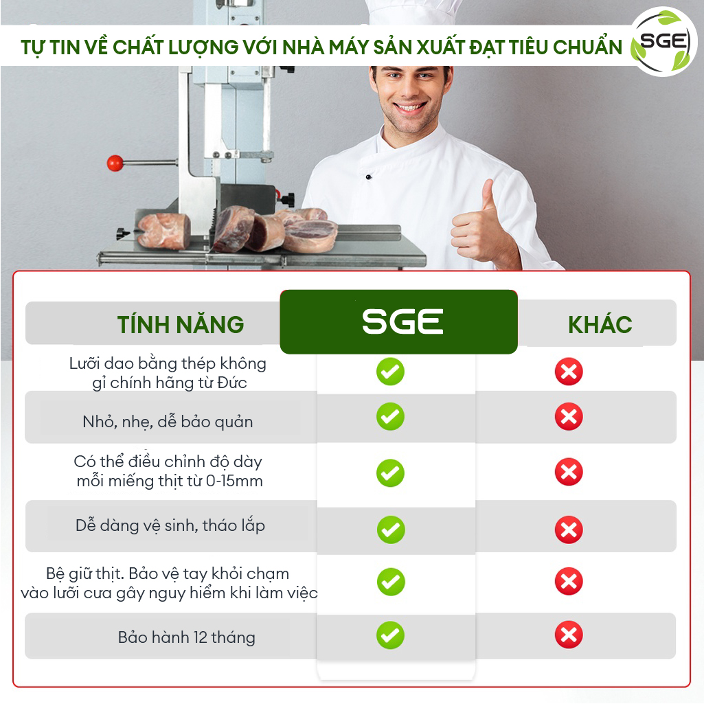 Máy Cắt Xương, Máy Cưa Xương, Máy Thái Xương, Máy Cắt Thịt Đông Lạnh BC130 Tốt Nhất Thị Trường. Hoạt Động Công Suất Cao 24/7, Dễ Vận Hành, Tiết Kiệm Điện Năng, Hàng Nhập Khẩu Cao Cấp
