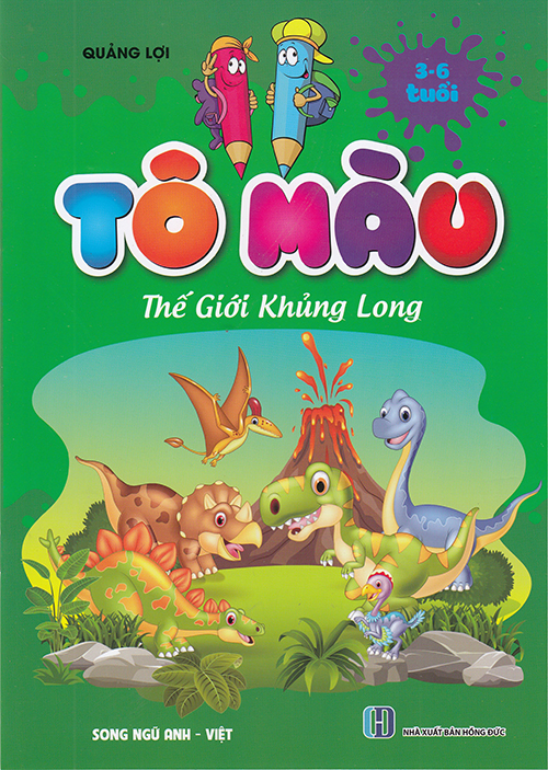 Sách - Tô màu thế giới khủng long 3-6 tuổi
