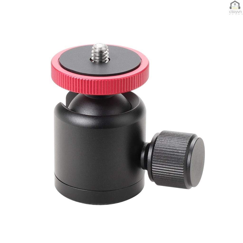 Đầu bi hợp kim nhôm mini xoay được với ốc vít 1/4 inch thay thế cho máy ảnh
