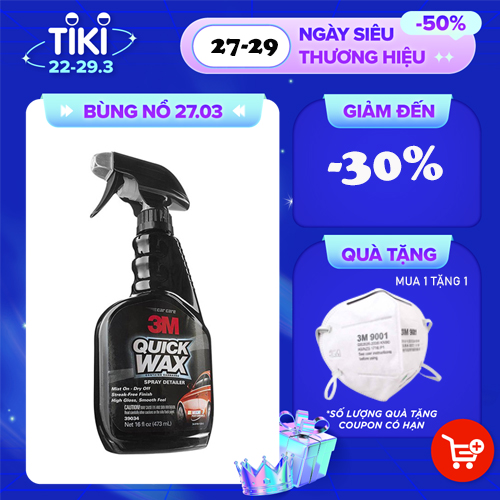 Chai xịt tăng độ bóng sơn ô tô 3M 39034 (Hàng Mỹ)