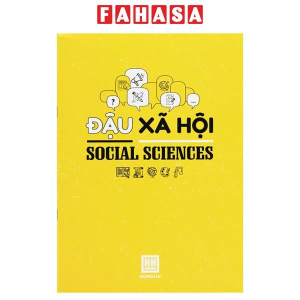 Tập Gáy Ghim Study Đậu Xã Hội - Môn Văn, Sử, Địa - Kẻ Ngang - 200 Trang 70gsm - Hồng Hà 1471 - Màu Xanh Vàng