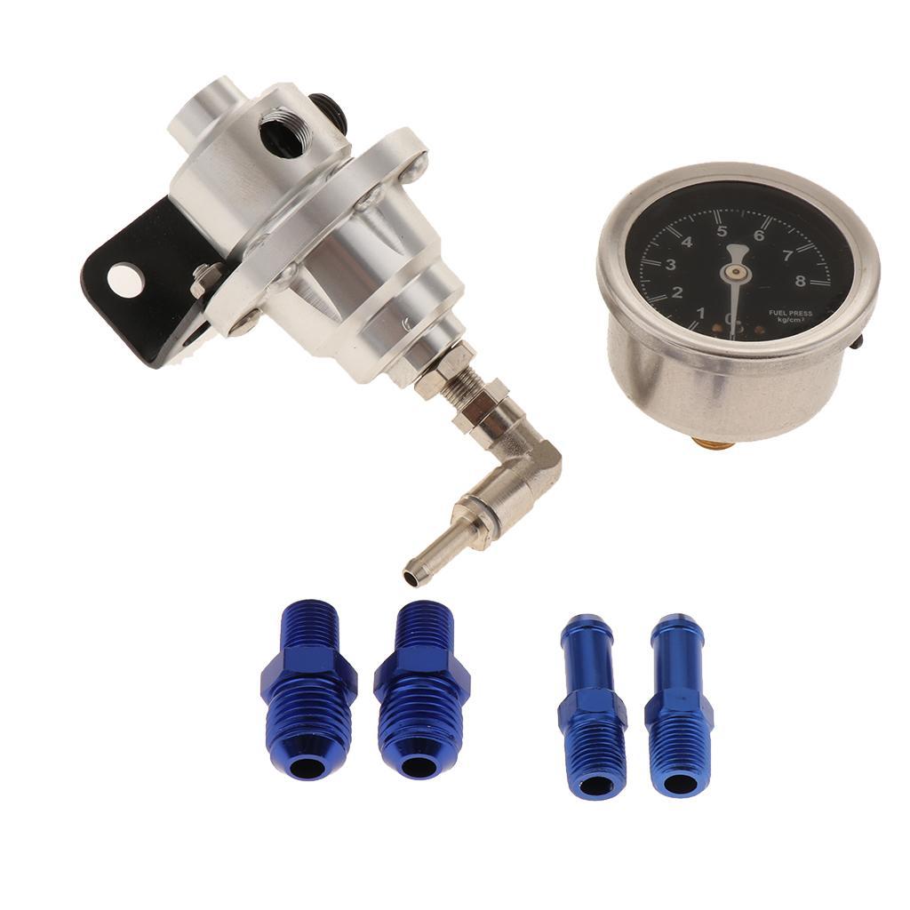 Universal Type S Adjustable Fuel Pressure Regulator Silver