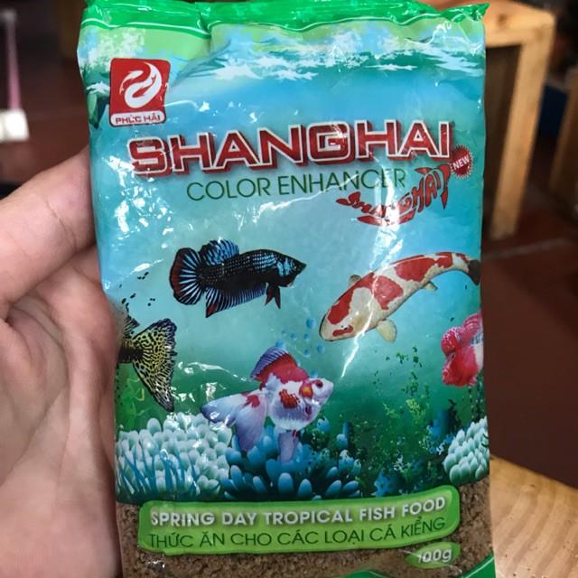 Cám cá Shanghai thức ăn cho cá lên màu 100g