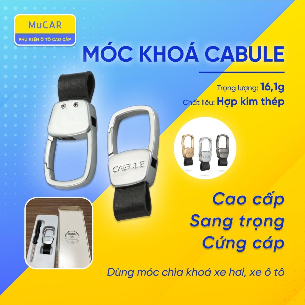 Móc khoá da bò thép đa năng cao cấp Cabule gài thắt lưng - Móc khoá cho xe ô tô, xe máy tinh tế, bền chắc