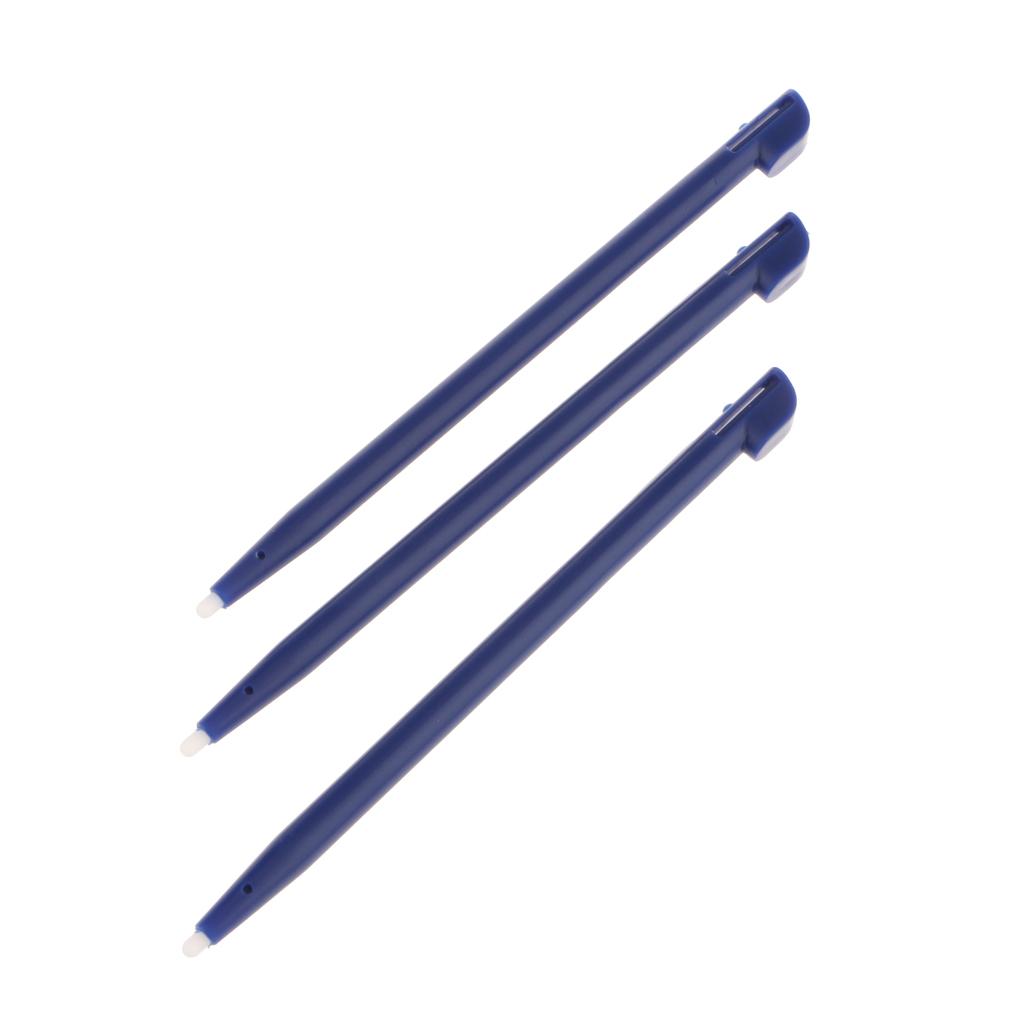 6pcs Slot in Touch Screen Pen Stylus Resistive for Nintendo 2DS White+Blue