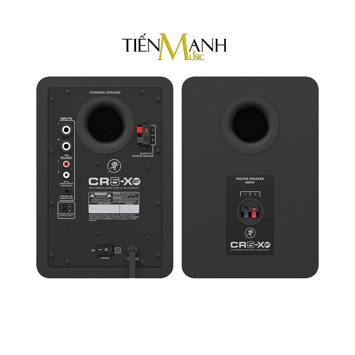 Mackie CR5 XBT Loa Kiểm Âm Nghe Nhạc Eris Powered Studio Monitor Speaker CR5XBT Pair Hàng Chính Hãng - Kèm Móng Gẩy DreamMaker