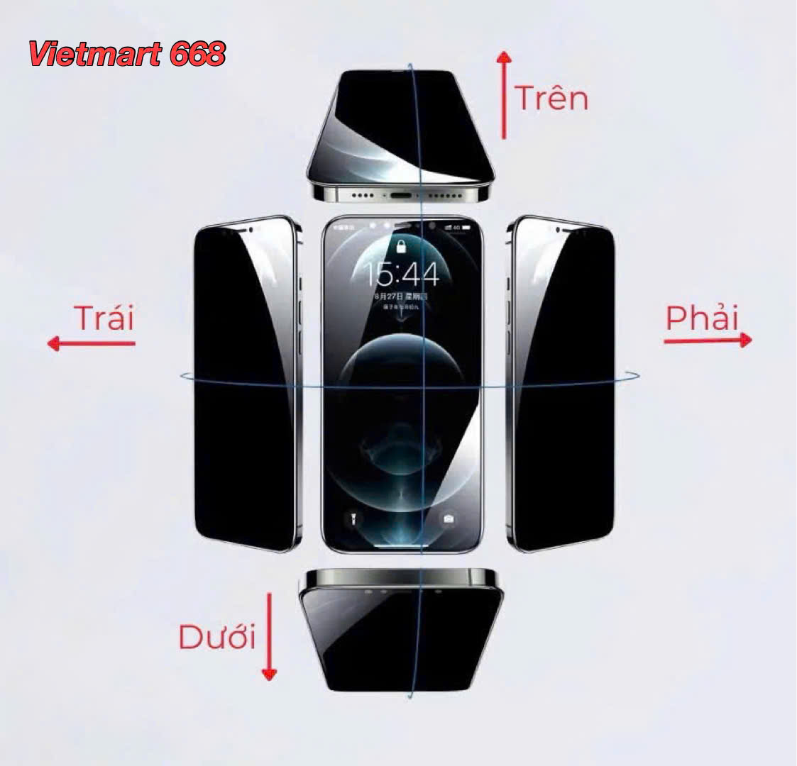 Kính Cường Lực Chống Nhìn Trộm 360 Độ Dành Cho iPhone - Wekome WTP-089 - Hàng Chính Hãng
