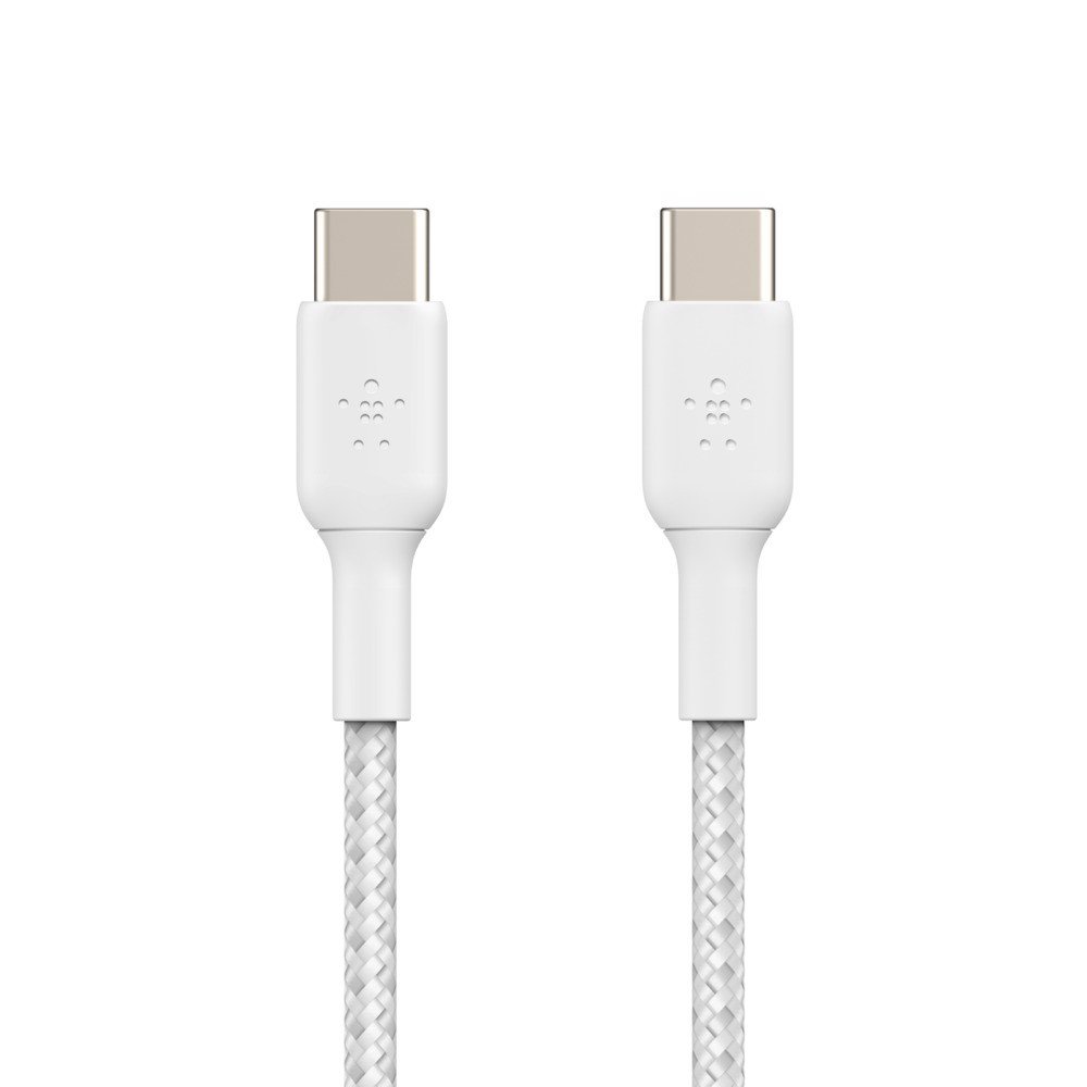 Cáp sạc nhanh USB Type C - C BOOST↑CHARGE Belkin 60W vỏ dù 1M - Hàng chính hãng