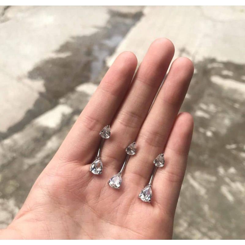 Khuyên Rốn Đá Nhỏ / Khuyên Rốn Đính Đá Cao Cấp