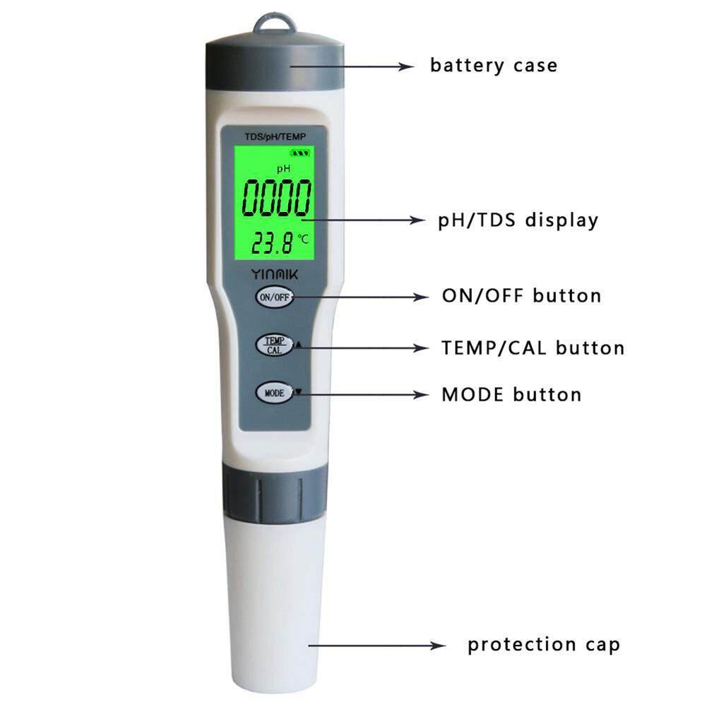 Máy đo ph nước 3 Trong 1 Thử TDS/Ph/Nhiệt độ Bút Thử Nước TDS Bộ Cho Bể Nước Uống,PH bể cá, TDS nước uống, Cây thủy canh