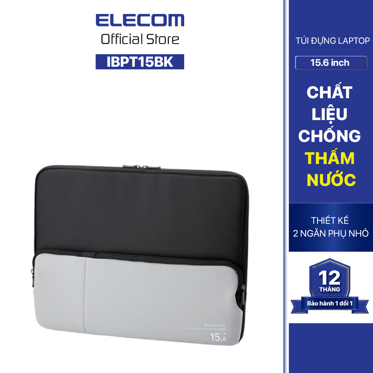 Túi đựng Laptop 15.6inch ELECOM BM-IBPT15BK - Hàng chính hãng