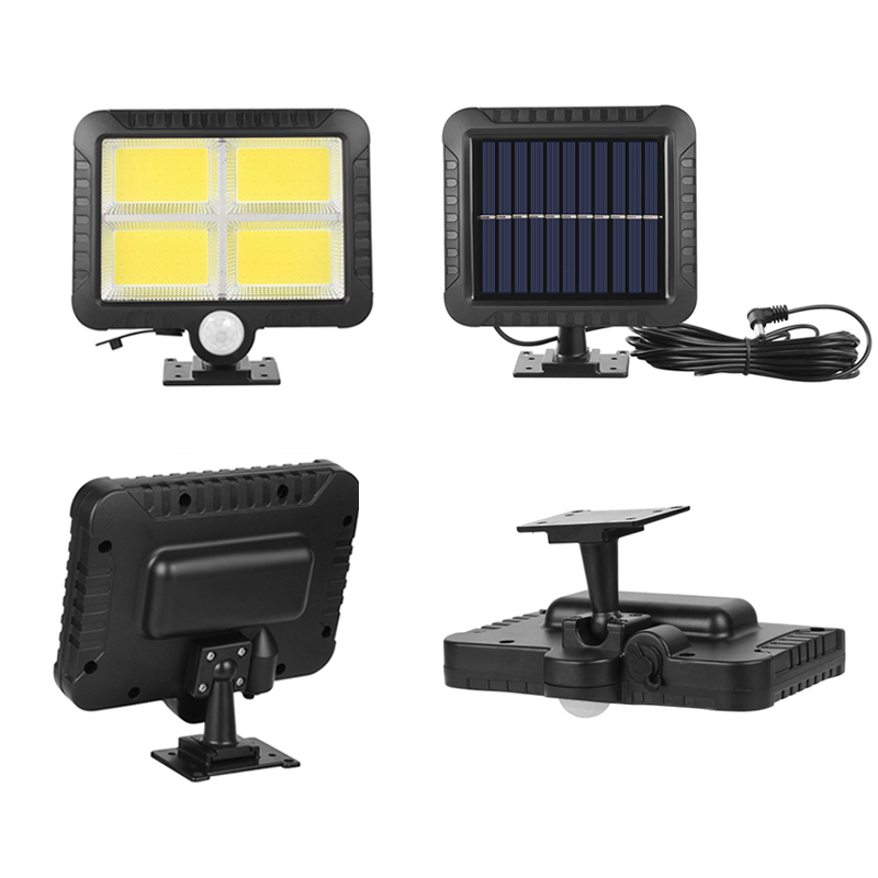 100/128/150/160COB Solar Light Outdoor waterproof Expansion Motion Sensor with 5 meter extend wire