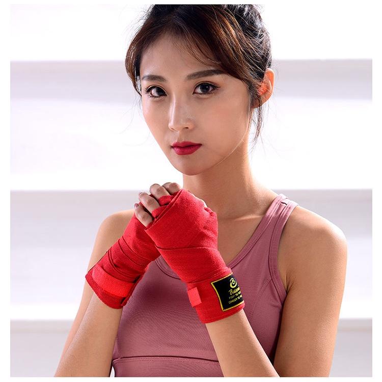Băng đa boxing quấn tay bảo vệ cổ tay 1.5m - 3m - 5m 2 bên, 100% vải cotton giúp quấn dễ chịu, thoải mái