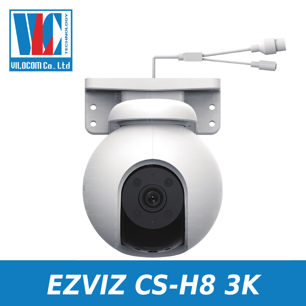 Camera IP WiFi Ngoài Trời EZVIZ H8 3K 5MP - Hàng Chính Hãng