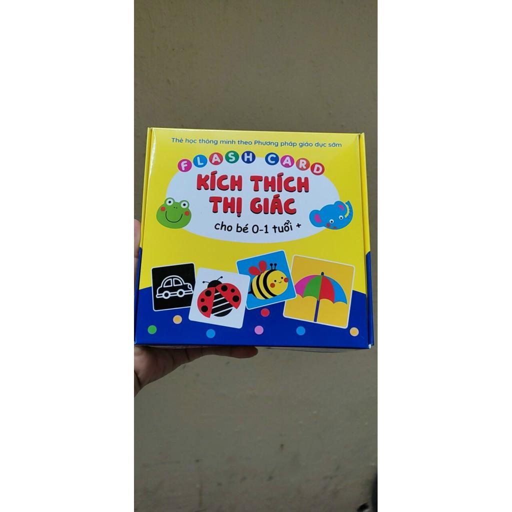 Bộ Thẻ Flash Card Kích Thích Thị Giác Cho Bé 0-1 Tuổi +