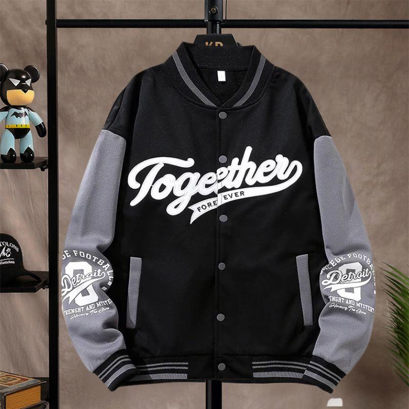 Áo Khoác Bomber Bóng Chày Unisex Nam Nữ Phối Hoạ Tiết Thêu Form Rộng Thời Trang Zenkonu AO KHOAC NAM 045V4