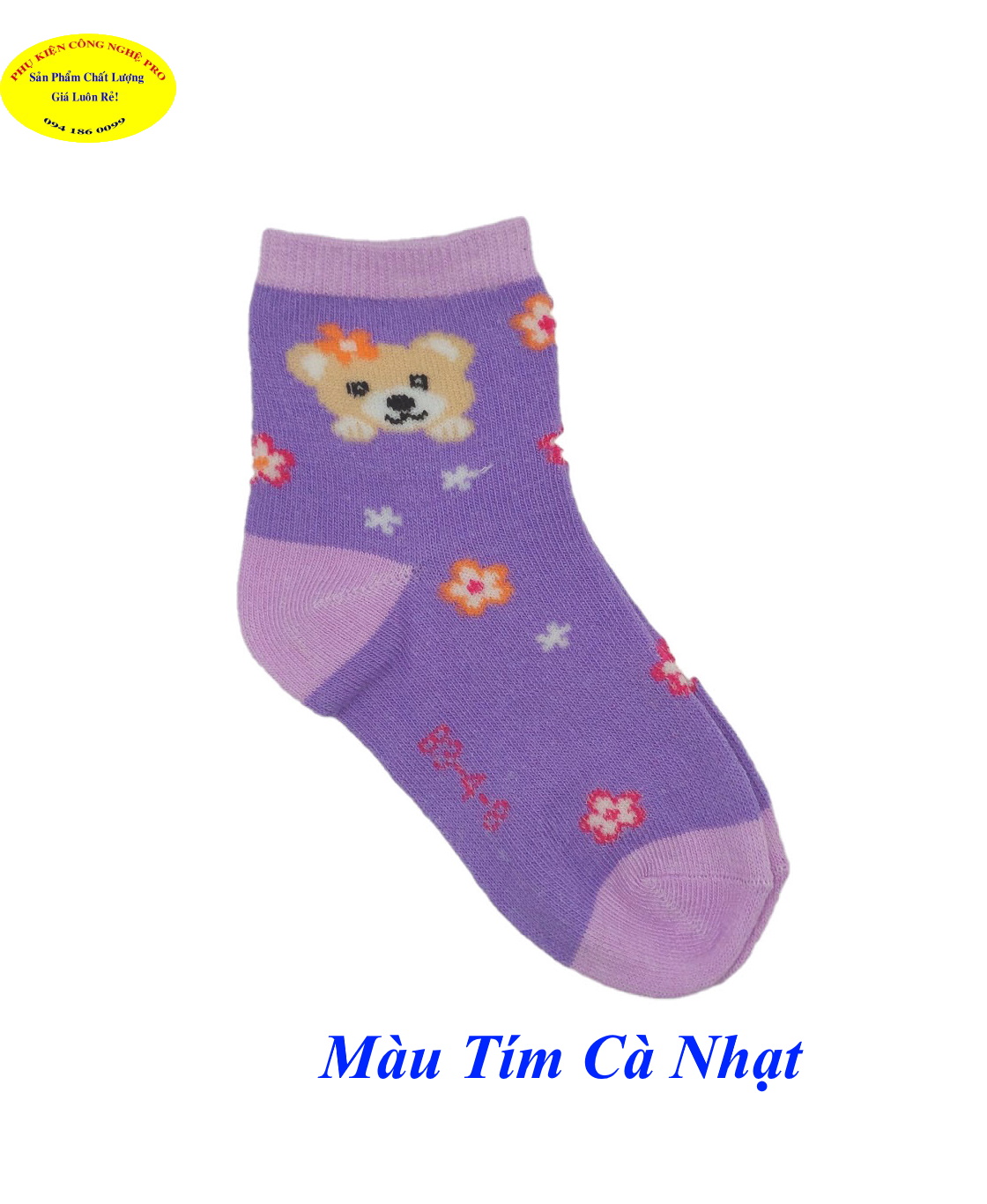 Tất Vớ cho trẻ từ 4 tuổi đến 8 tuổi In hình bất kỳ Chất liệu thun cotton co giãn, dày êm, Bảo vệ đôi chân