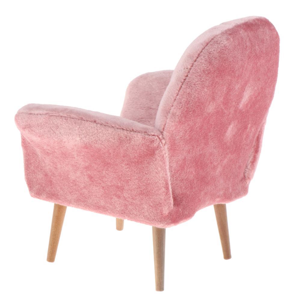 1/6 Pink Dollhouse Single Sofa Japanese-style