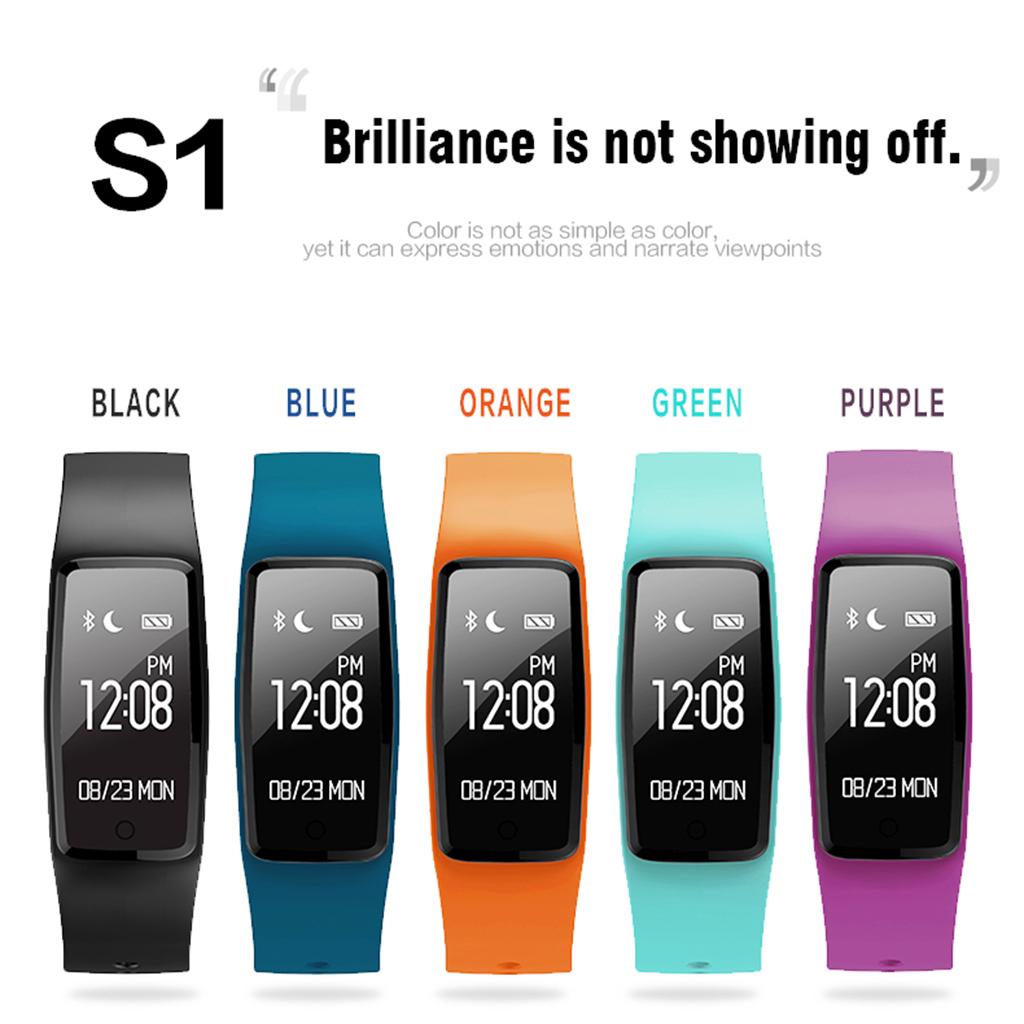 S1 SmartWatch Sweatproof Smart Watch Bracelet for Android HTC Sony Samsung Google Pixel /Pixel and iPhone 5 5S 6 6 Plus 7 Smartphones
