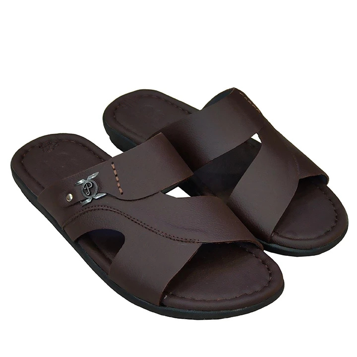 Dép Nam Quai Ngang HA NAM Da Bò Thật Cao Cấp DN2074