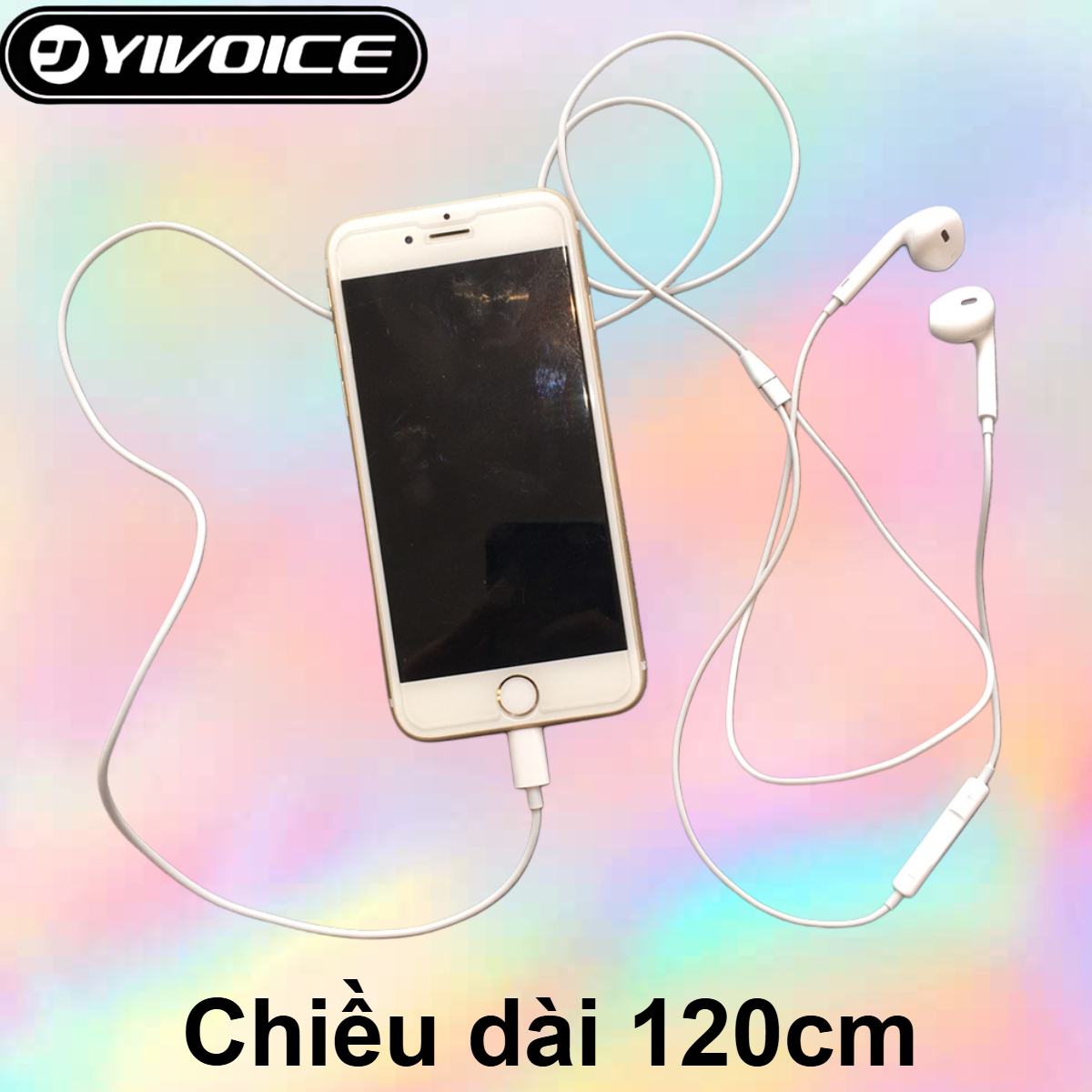 Tai nghe dây Yivoice P20 Mix chân cắm Light-ning dùng nghe nhạc và đàm thoại cho các dòng điện thoại i-phone- Hàng chính hãng