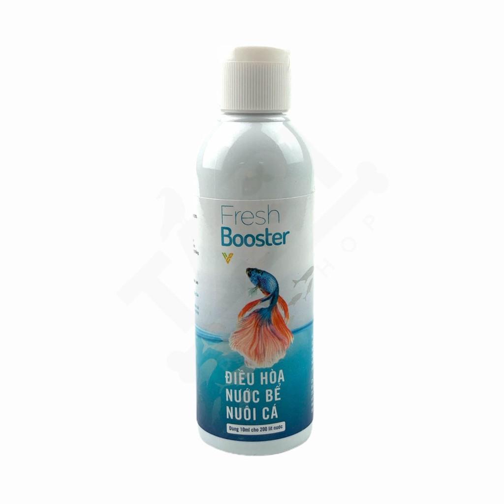 Chai 100ML FRESH BOOSTER Dung Dịch Khử Clo, Nước Mới Cho Cá, Chống Sốc Khi Thay Nước