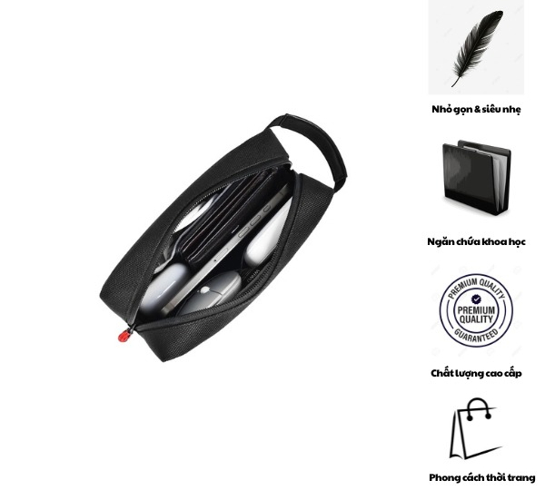 Túi Đựng Phụ Kiện Du Lịch WiWU Essen Travel Pouch Gọn Nhẹ - Tiện Nghi - Sành Điệu - Hàng Chính Hãng