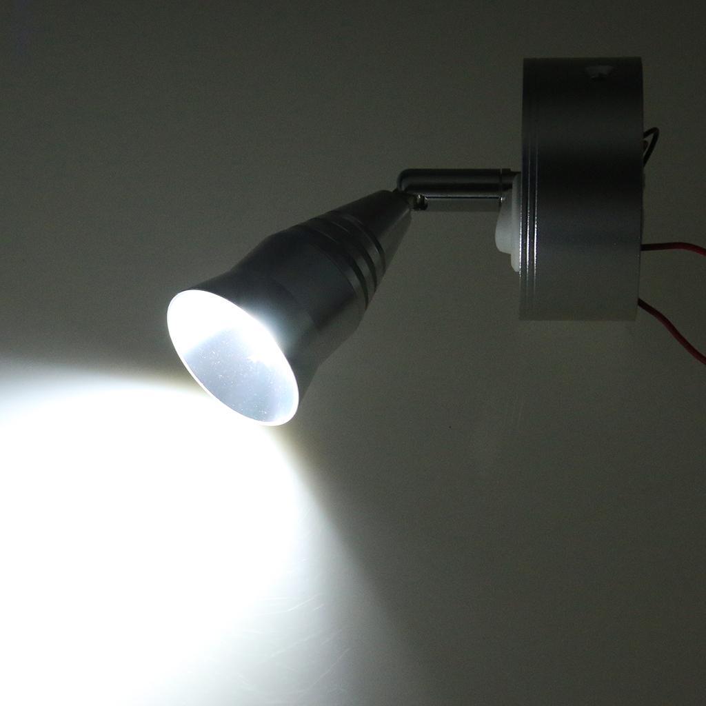 Boat 12V LED Interior Reading Swivel Light Bedside Light For Marine Camper