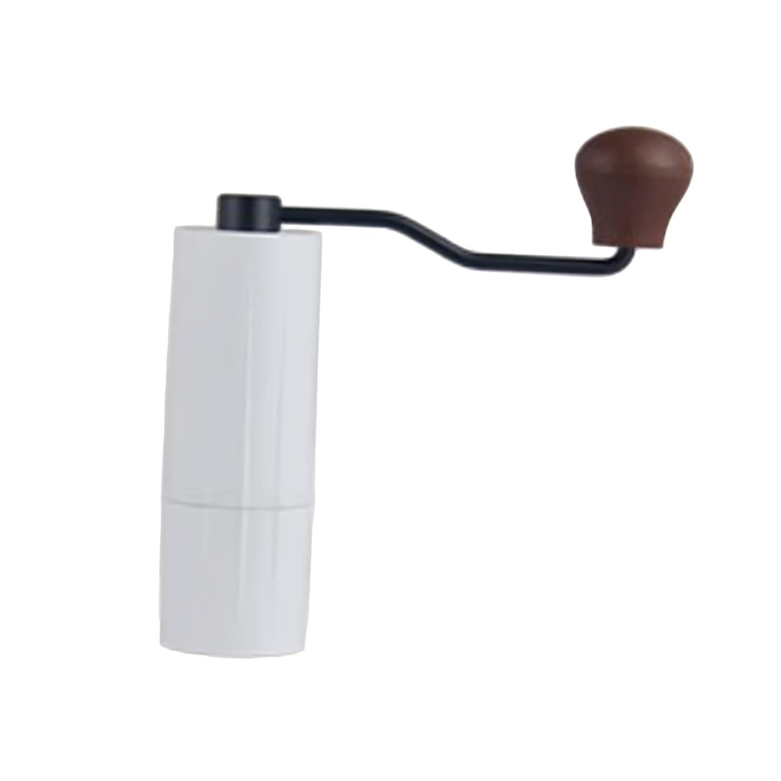 Mini Manual Coffee Bean Hand Grinder Machine Stainless Steel Burr White