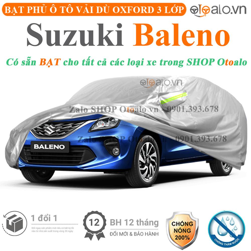 Bạt che phủ xe ô tô Suzuki Baleno vải dù 3 lớp CAO CẤP BPXOT - OTOALO