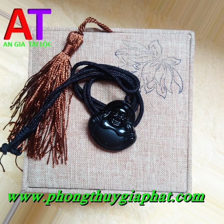 Mặt dây chuyền phật di lặc đá núi lửa