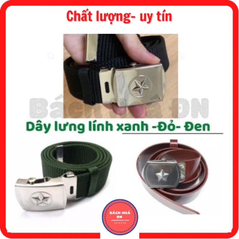 Dây lưng xanh vải dù - Đỏ -Đen