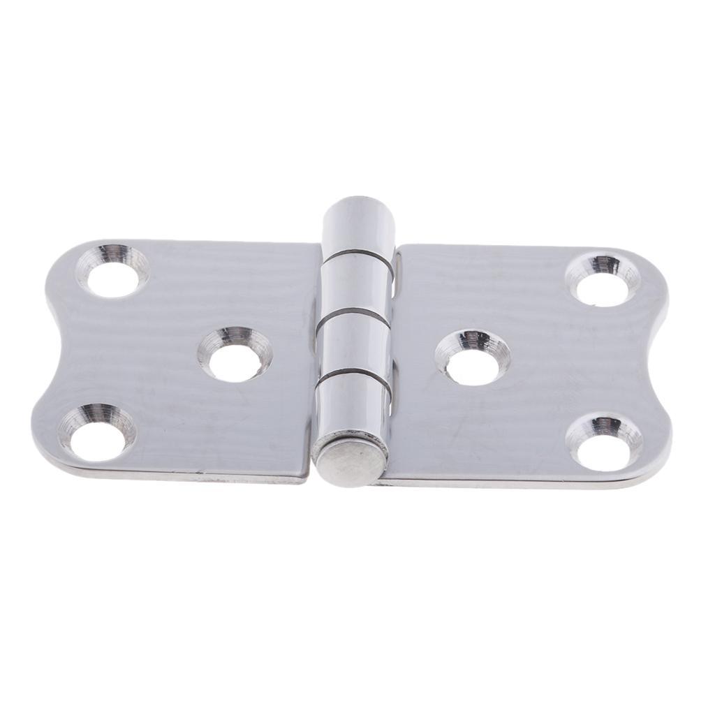 3" X 1.5" 316 Stainless Steel High Polished Flush Door Hinge for Boat Marine