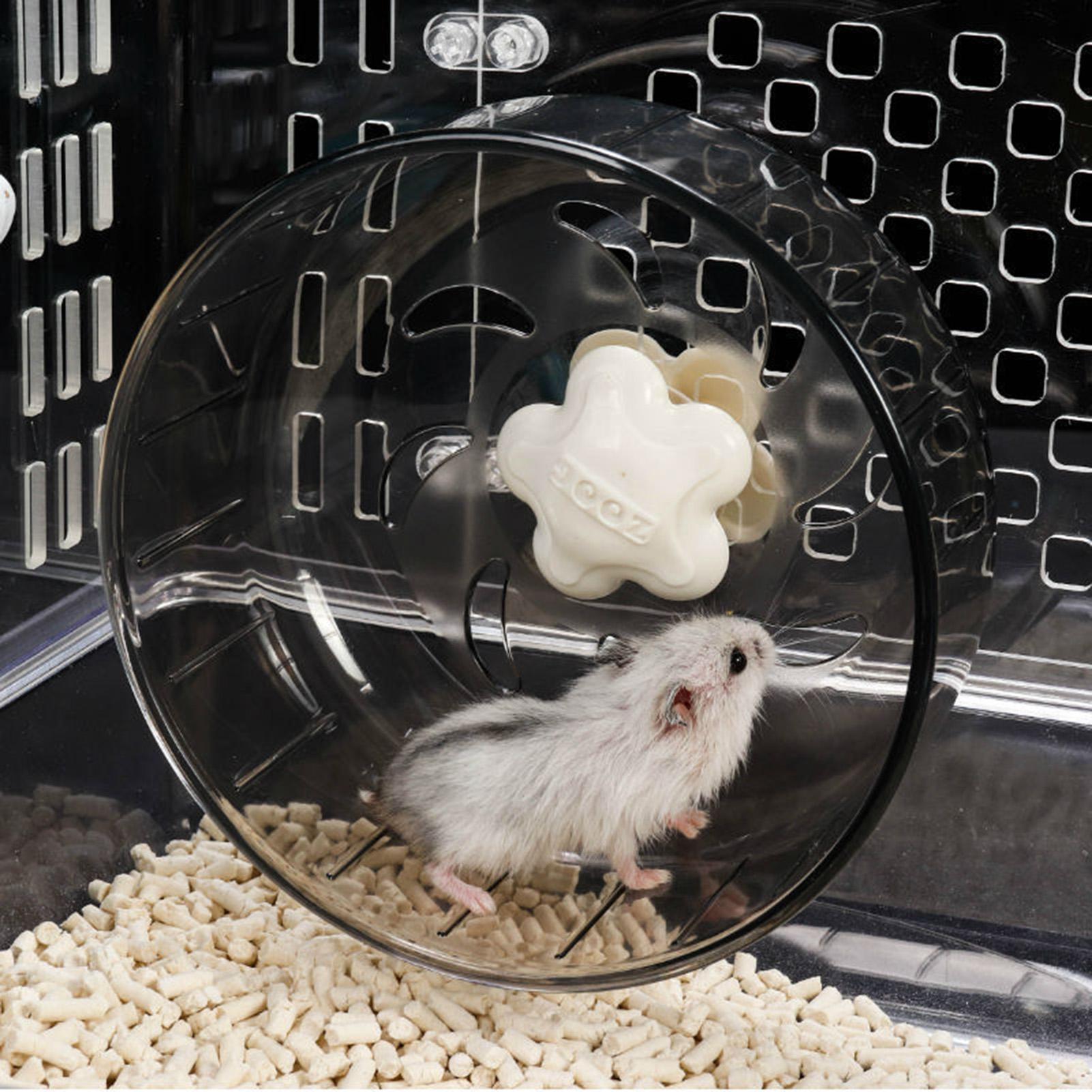 Bánh xe tập thể dục cho thú cưng nhỏ, hamster,bằng chất liệu nhựa cao cấp