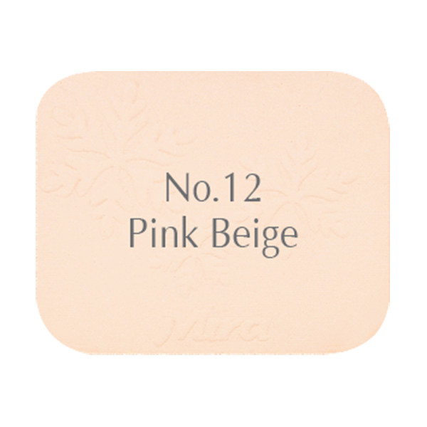 Phấn nén trang điểm siêu mịn Mira Two Way Cake Hàn Quốc 12g No.12 Pink Beige tặng kèm móc khoá