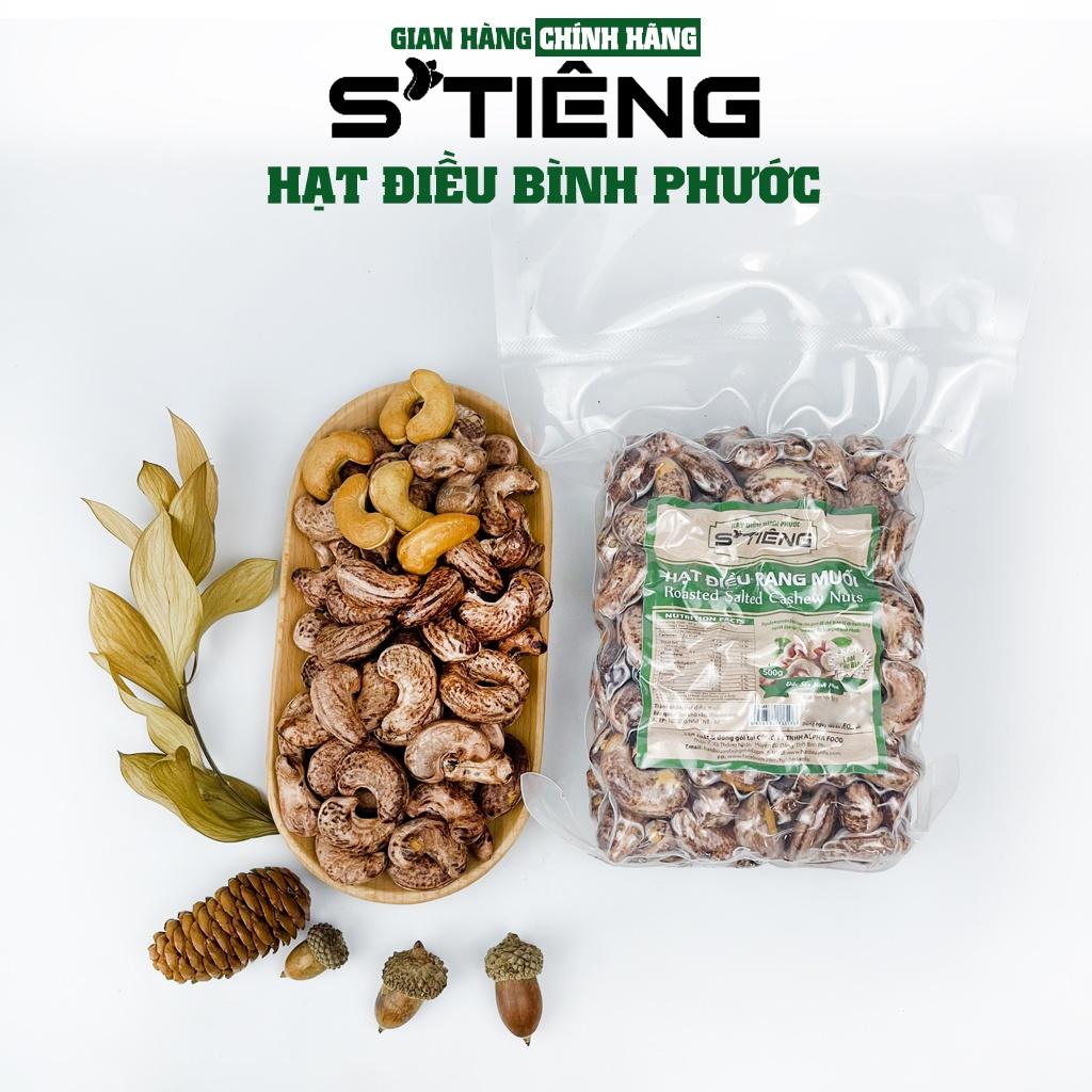 500Gr Hạt Điều Rang Muối STIÊNG Nguyên Hạt Loại 1 A+ (380-410) Túi Hút Chân Không